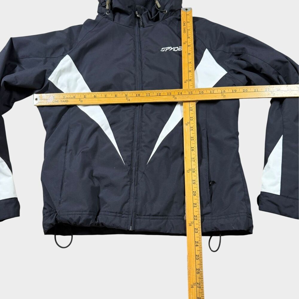 Spyder Women’s Ski Jacket Size 10 12 Large Black White Insulated Thinsulate Snow - Picture 12 of 14
